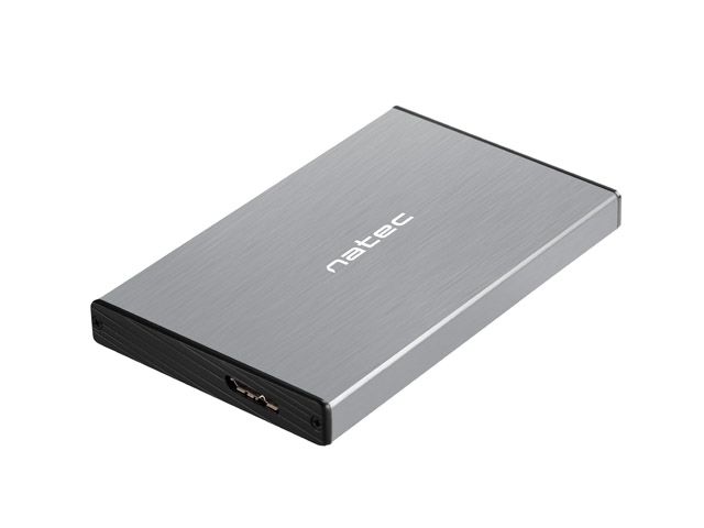 Natec External HDD/SSD Enclosure Rhino Go SATA 2.5" USB 3.0 Grey
