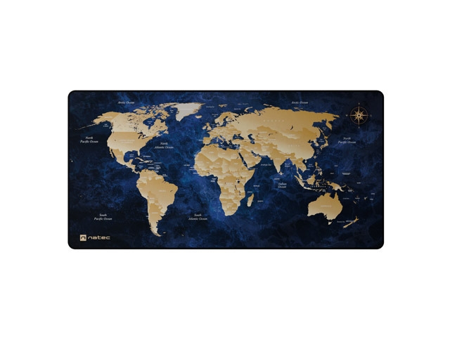 Natec Mouse Pad World Deep Map MAXI 800x400 mm