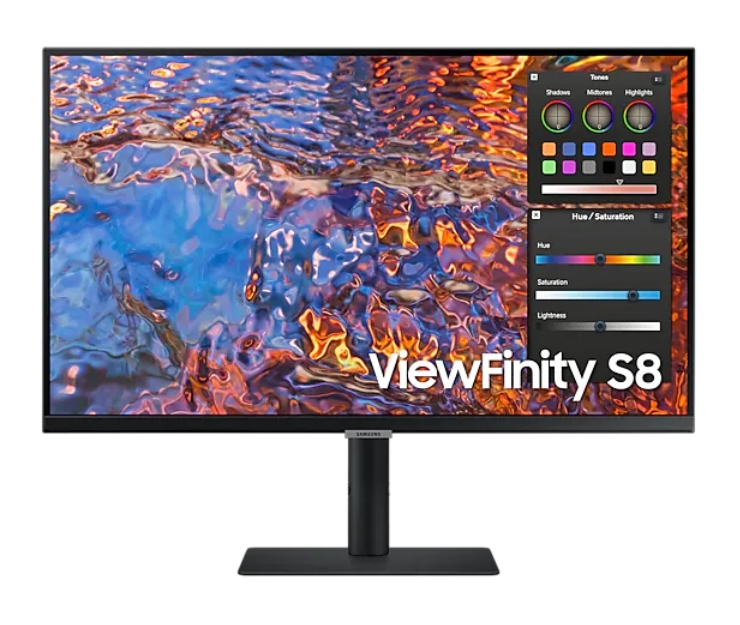 Samsung 27B800, 27" IPS LED, 60 Hz, 5 ms GTG, 3840x2160, 300 cd/m2, Flicker Free, PBP, PIP, USB-C 90W, 3xUSB 3.0, Display Port 1.4, 2xHDMI 2.2, Black