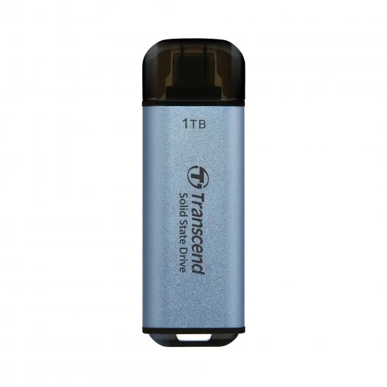 Transcend 1TB, USB External SSD, ESD300C, USB 10Gbps, Type C, Sky Blue
