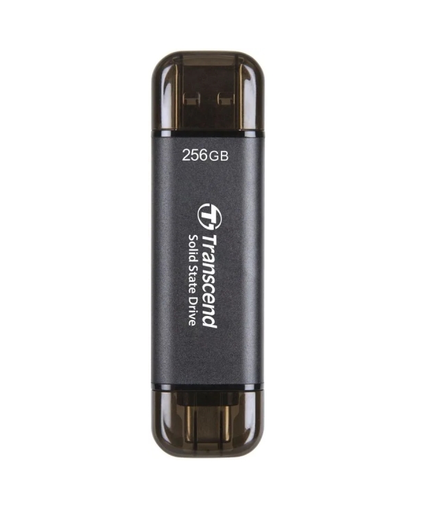 Transcend 256GB, External SSD, ESD310C, USB 10Gbps, Type C/A, Black