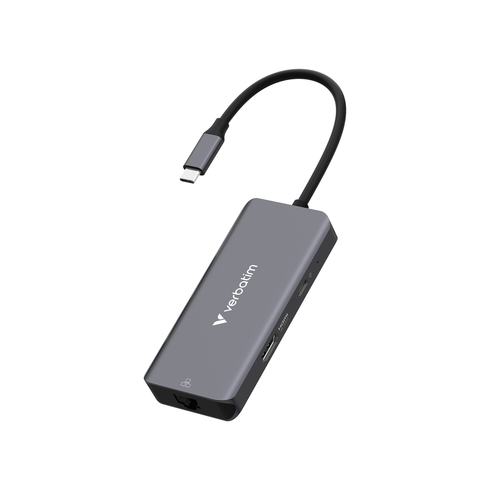 Verbatim USB-C Essentials Multiport Hub 6 Port with RJ45