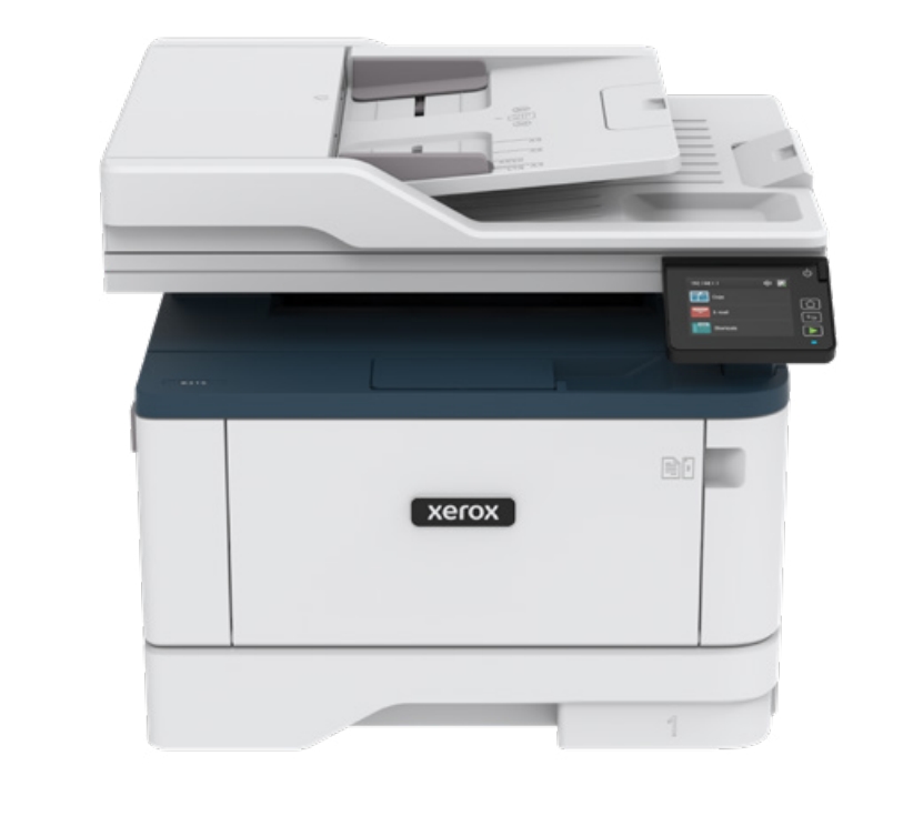 Xerox B315 A4 mono MFP 40ppm. Print, Copy, Flatbed scan with DADF, Fax. Duplex, network, wifi, USB, 250 sheet paper tray