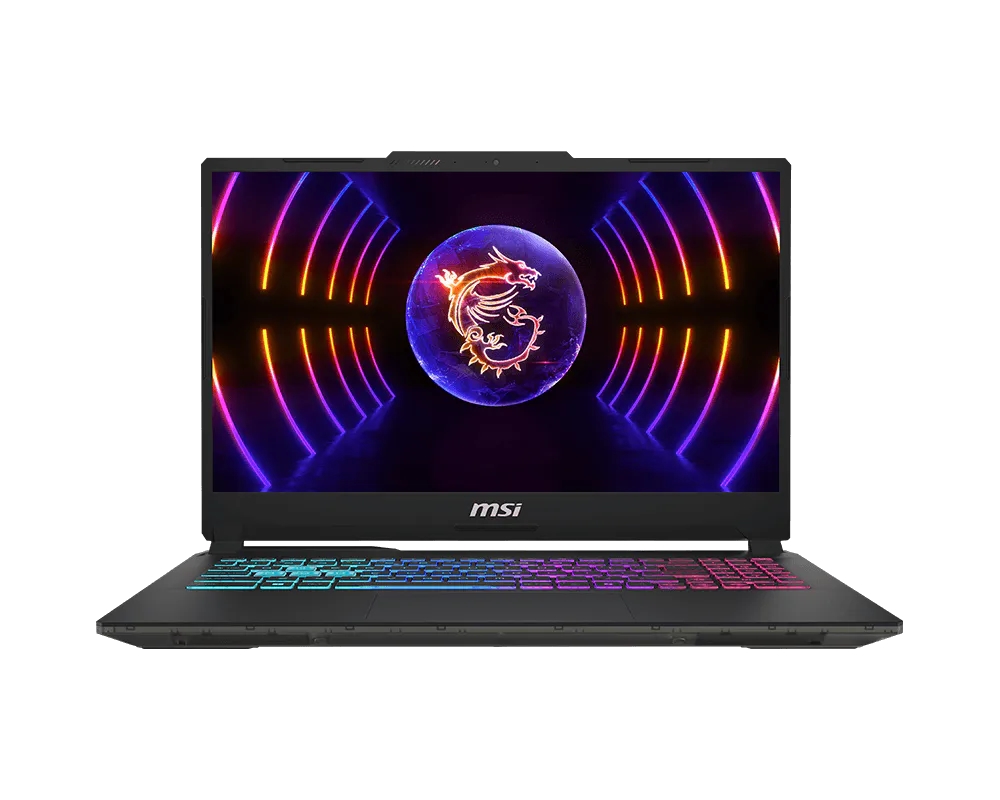 MSI Cyborg 15 A13VEK, i5-13420H (8C/12T, up to 4.60GHz, 12 MB), GeForce RTX 4050 6GB GDDR6 194 AI TOPS, 15.6" FHD (1920x1080), 144Hz, IPS-Level, 16GB RAM 5200MHz, 512GB PCIe Gen4x4 SSD, WiFi 6E, BT5.3, 4-Zone RGB Kbd, NO OS, 53.5Whr, 1.98 kg