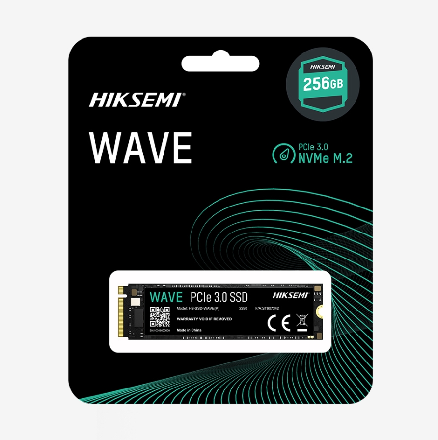 Hiksemi 256GB M.2 2280 3D NAND PCIe 3.0 NVMe, up to 2280MB/s read speed, 1800MB/s write speed