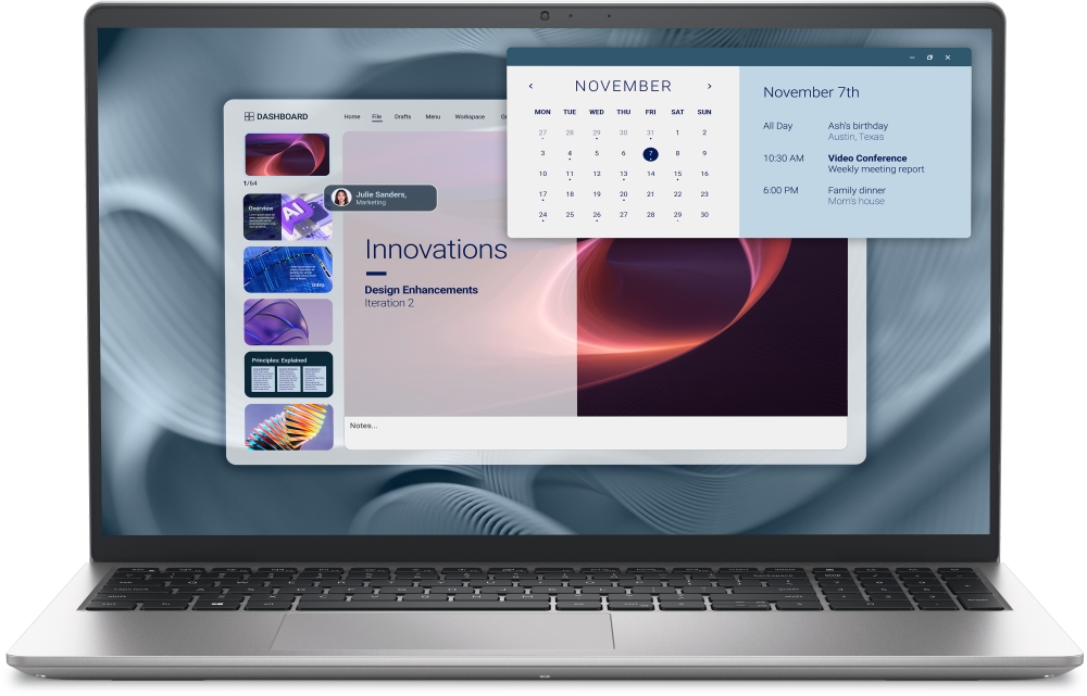 Dell Pro 15 Essential PV15250, Intel Core 3 100U (6 cores, up to 4.7 GHz), 15.6" FHD (1920x1080) 120Hz WVA AG, 8GB, 1x8GB, DDR5, 4400MT/s, 512GB M.2 PCIe NVMe, Intel UHD Graphics, HD RGB cam, Wi-Fi 6, FPR, BG kbd, Ubuntu, Platinum Silver, 3Y PS