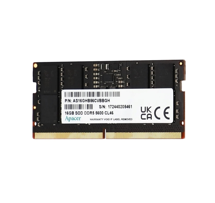 Apacer 16GB Notebook Memory - DDR5 SODIMM 5600Hz