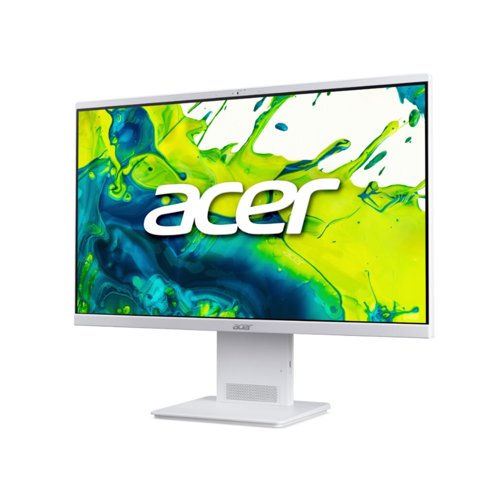 Acer Aspire S24-B, 23.8'' AiO FHD (1920x1080) IPS 144Hz, Intel Core Ultra 7 155H (up to 4.80GHz, 24MB), 16GB DDR5, 1TB SSD, Intel Arc Graphics, no DVD, WiFi 7 & BT 5.4, 90W AC adapter, FHD IR cam, KBD & Mouse Wireless, No OS, Silver