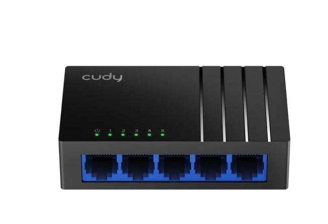 Cudy GS105D 5-Port Gigabit Desktop Switch, 5 10/100/1000M RJ45 Ports, Desktop Plastic Case