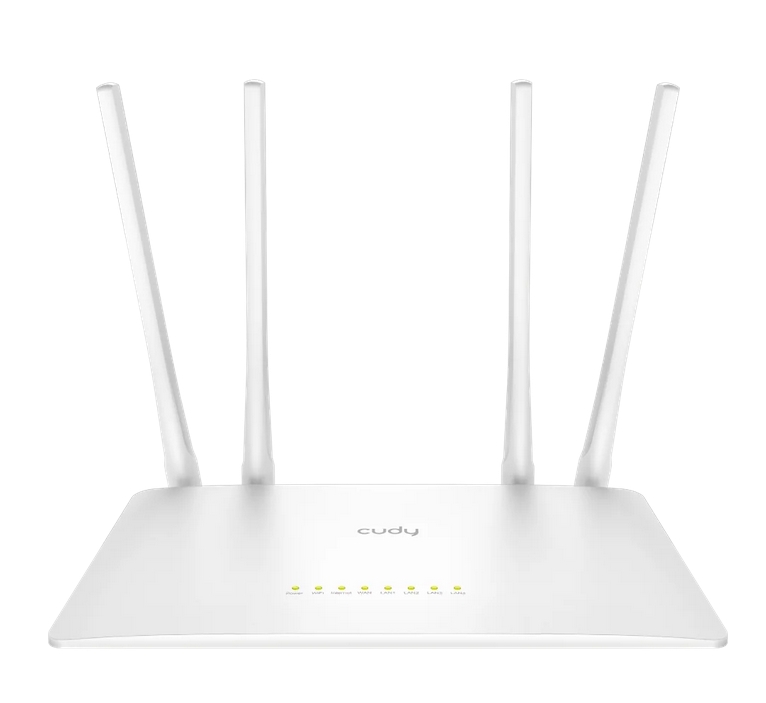 Cudy WR1200 AC1200 Wi-Fi Router Dual Band 867Mbps at 5GHz + 300Mbps at 2.4GHz, 5 x 10/100Mbps Ports