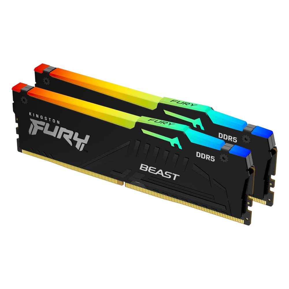 Kingston FURY Beast RGB 32GB (2x16GB) DDR5 6000 MHz CL30 Black
