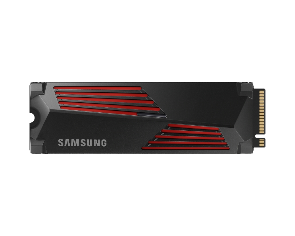 Samsung SSD 990 PRO 2TB Heatsink PCIe 4.0 NVMe 2.0 M.2 V-NAND 3-bit MLC, 256-bit Encryption, Read 7450 MB/s Write 6900 MB/s
