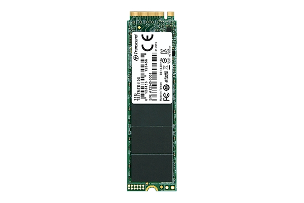 Transcend 1TB, M.2 2280, PCIe Gen3x4, M-Key, 3D TLC, DRAM-less