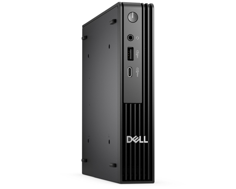 Dell Pro Micro QCM1250, Intel Core Ultra 5 235T (13 TOPS NPU, 14 cores, up to 5.0GHz), 16 GB: 1 x 16 GB, DDR5, up to 5600 MT/s, 512GB SSD, Integrated Graphics, Wi-Fi 6E, Bulgarian Keyboard&Mouse, 90W, Ubuntu, 3Y PS