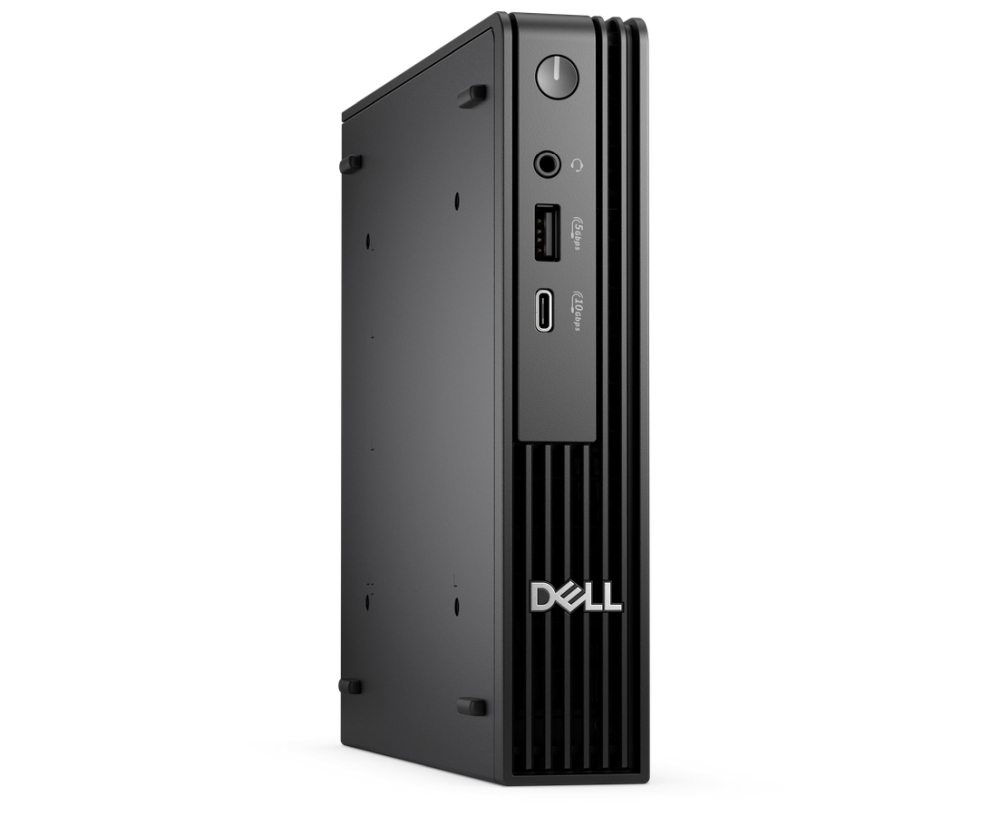 Dell Pro Micro QCM1255, AMD Ryzen 5 8500GE (6 cores, up to 5.0GHz), 16 GB: 1 x 16 GB, DDR5, up to 4800 MT/s, 512GB SSD, Integrated Graphics, Wi-Fi 6, Bulgarian Keyboard&Mouse, 65W, Win 11 pro, 3Y PS