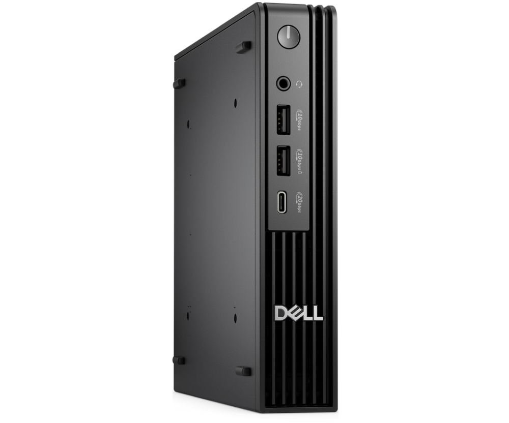 Dell Pro Micro Plus QBM1250, Intel Core Ultra 5 235 (13 TOPS NPU, 14 cores, up to 5.0GHz), 16 GB: 1 x 16 GB, DDR5, up to 5600 MT/s, 512GB SSD TLC, Integrated Graphics, Wi-Fi 6E, Bulgarian Keyboard&Mouse, 180W, Ubuntu, 3Y PS
