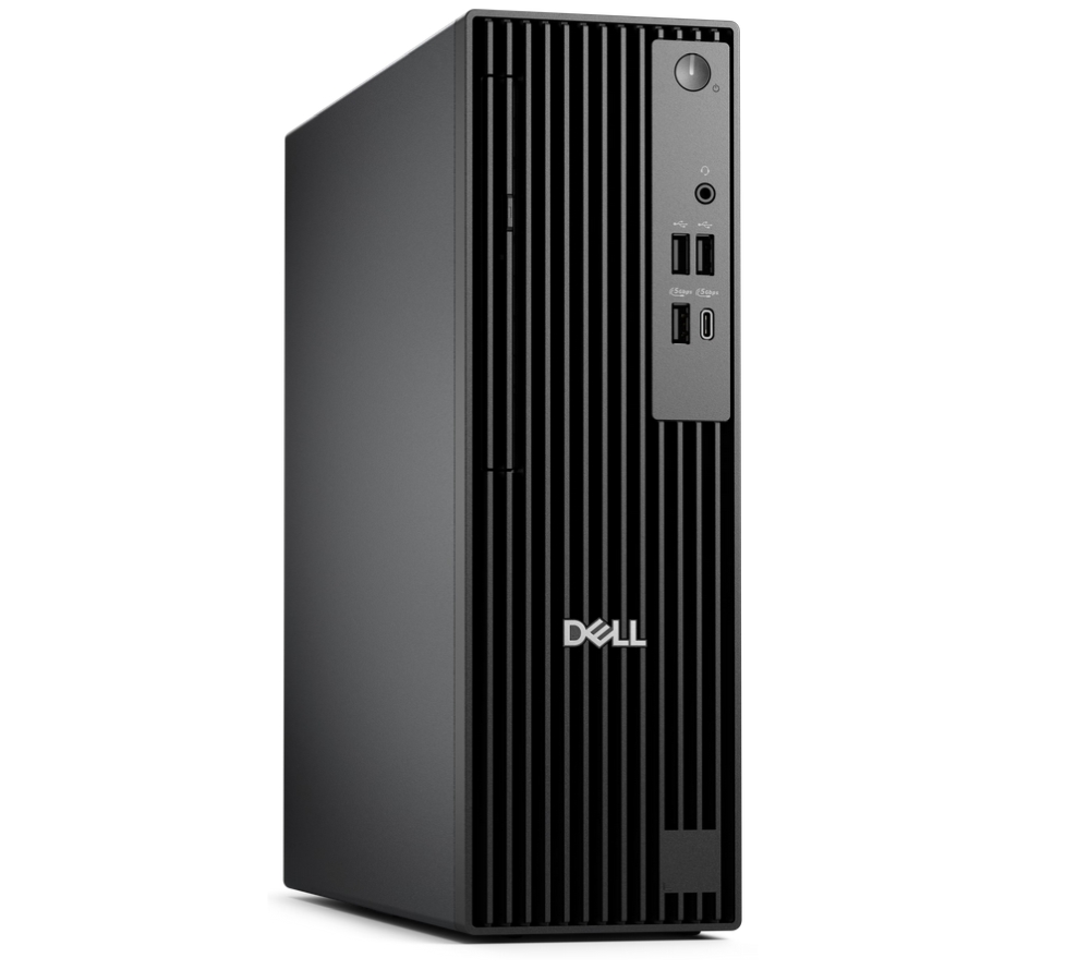 Dell Pro Slim QCS1255, AMD Ryzen 5 8600G (16 TOPS NPU, 6 cores, up to 5.0GHz), 16 GB: 2 x 8 GB, DDR5, up to 4800 MT/s, 512GB SSD, Integrated Graphics, Wi-Fi 6, Bulgarian Keyboard&Mouse, 180W, Win 11 Pro, 3Y PS