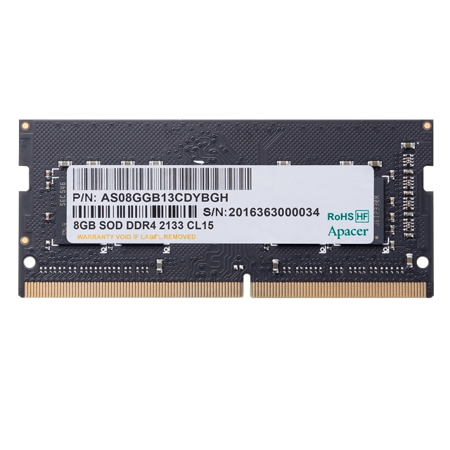 Apacer 8GB Notebook Memory - DDR4 SODIMM 3200MHz