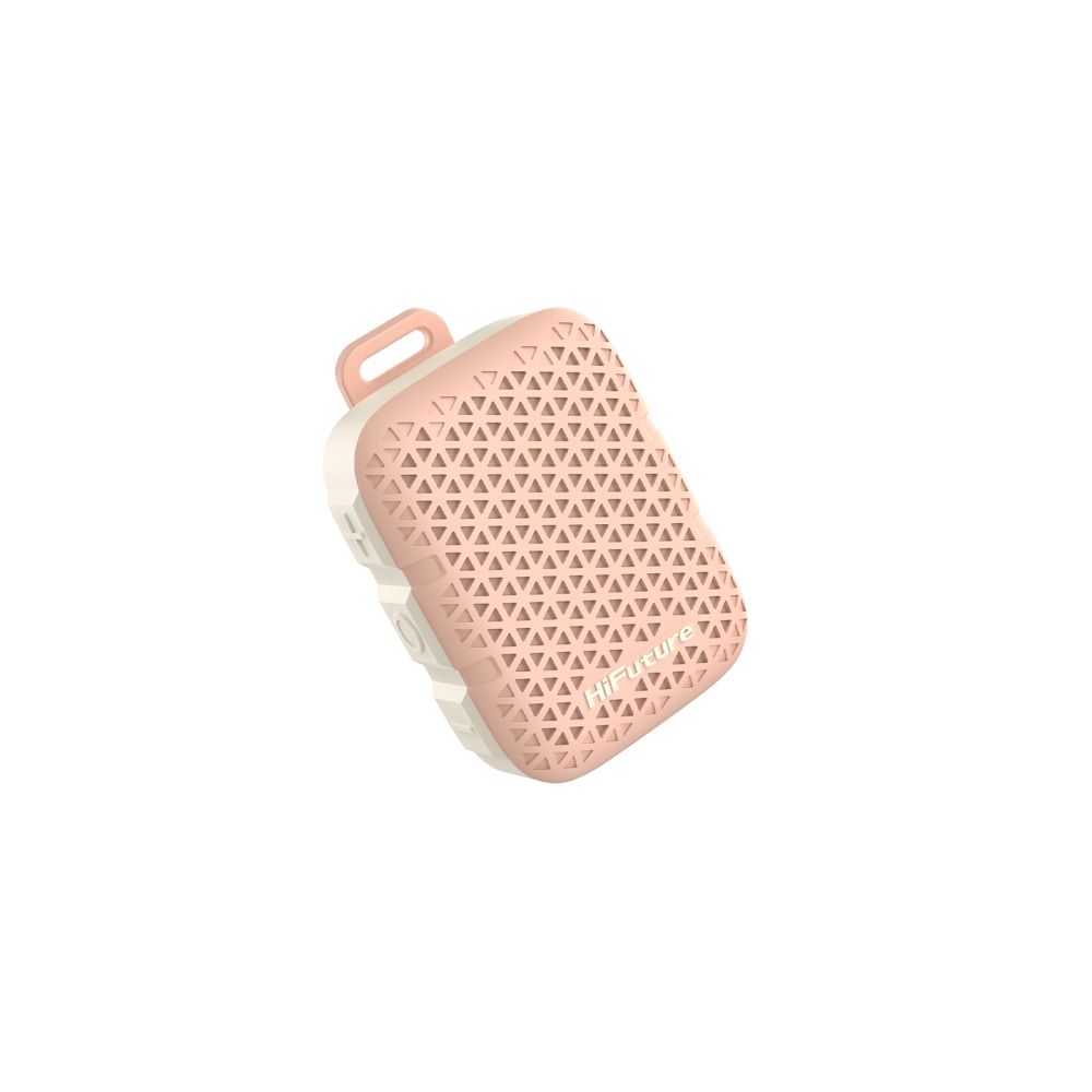 HiFuture Pocket S Pink,  Bluetooth 5.4, IPX7 Waterproof, 5W Output, Pair to Play (TWS Mode), Up to 8 Hours Playtime, Support Clip for Wear, Support Magnetic