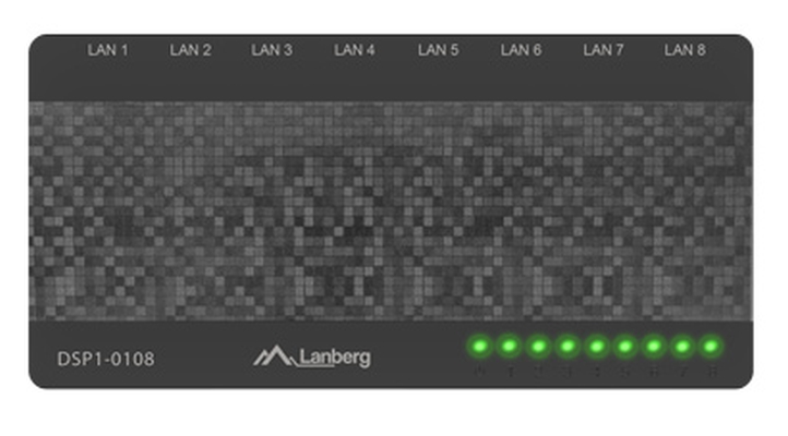 Lanberg switch DSP1-0108 8-port, 100MB/s